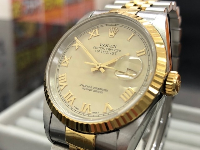 「大黒屋 瑞江店 ロレックス ROLEX 16233 デイトジャスト ピラミッド文字盤メンズ 腕時計をお買取させて頂きました。　　瑞江 篠崎 一之江 船堀 東大島 大島」