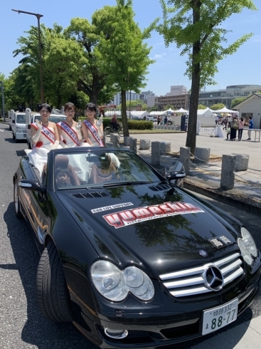 「姫路城お城まつりパレードにオープンカー提供しました。」