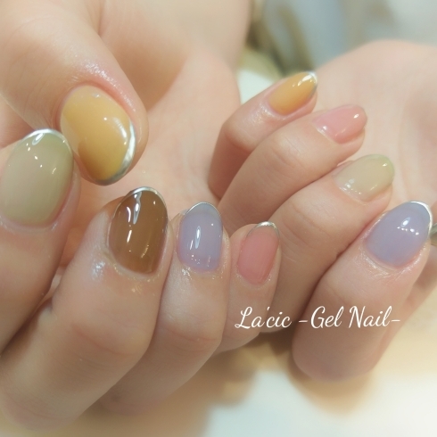 「欲張り꙳★*ﾟカラフルネイル【Lacic -Gel Nail-】」