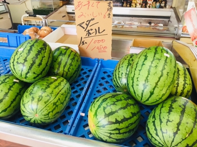 「すいか入荷してますよ～！　【野菜・果物は黒木商店で♪】」