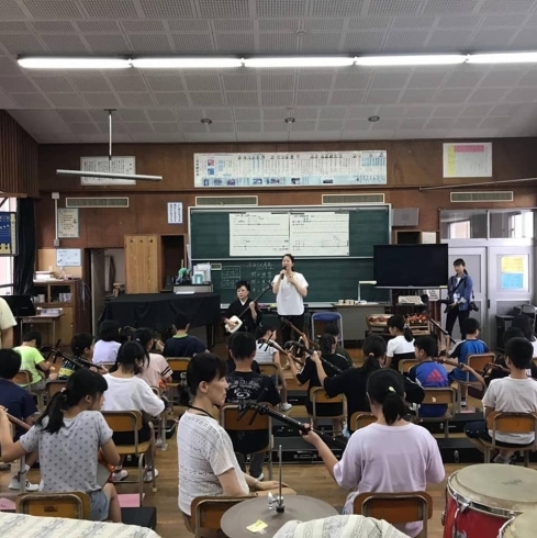 「ふるさと先生こんにちは～三味線授業　宮﨑南小学校」