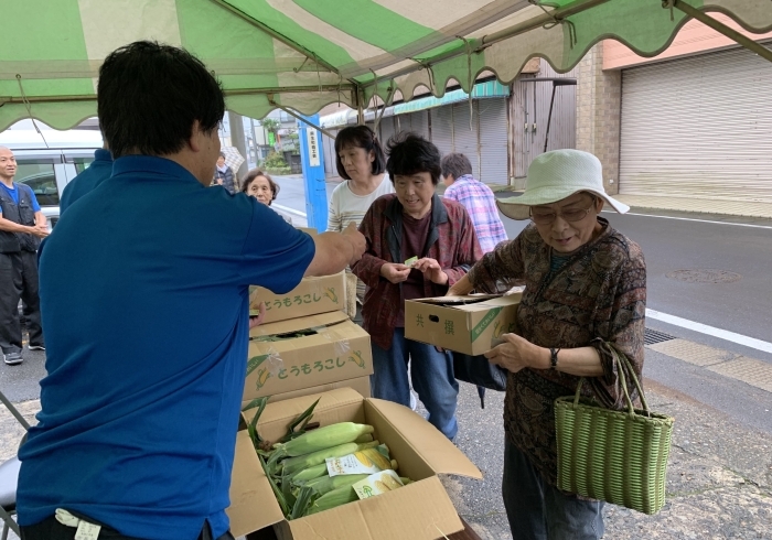 「本日【満点カード交換会】浮島のとうもろこし10本と満点カード1枚交換」