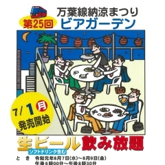 第25回　万葉線納涼まつり　ビアガーデン