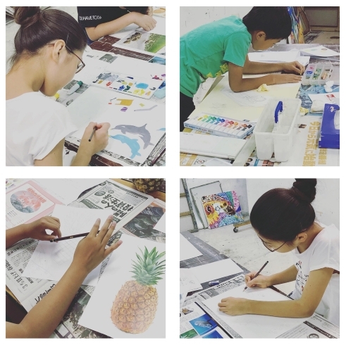 「「千葉美子ども絵画教室」の夏休み宿題WEEK！　第一段・目指せ入賞！夏休みのポスター指導講座を開講しました」