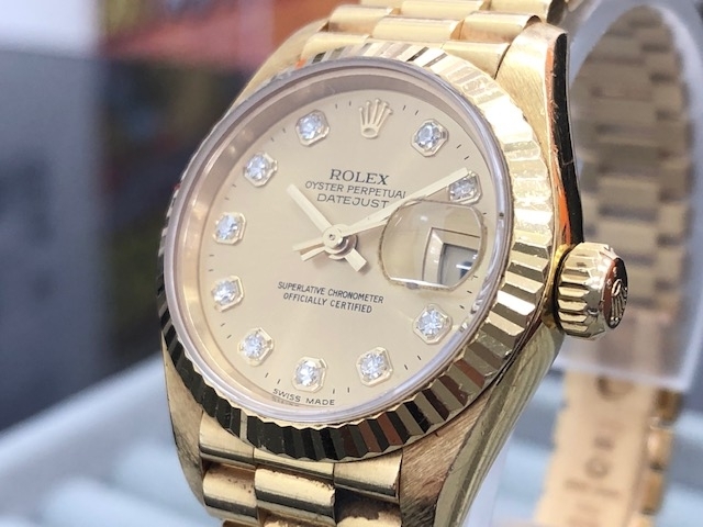 「大黒屋 瑞江店 ロレックス ROLEX 69178G デイトジャスト 金無垢 K18 レディース 腕時計をお買取させて頂きました。　　瑞江 篠崎 一之江 船堀 東大島 大島」