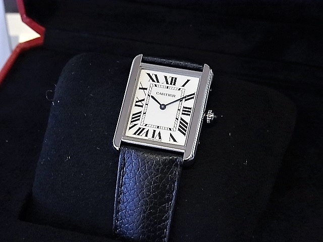 「カルティエ タンクソロLM WSTA0028 ボーイズ腕時計 新品 高価買取」