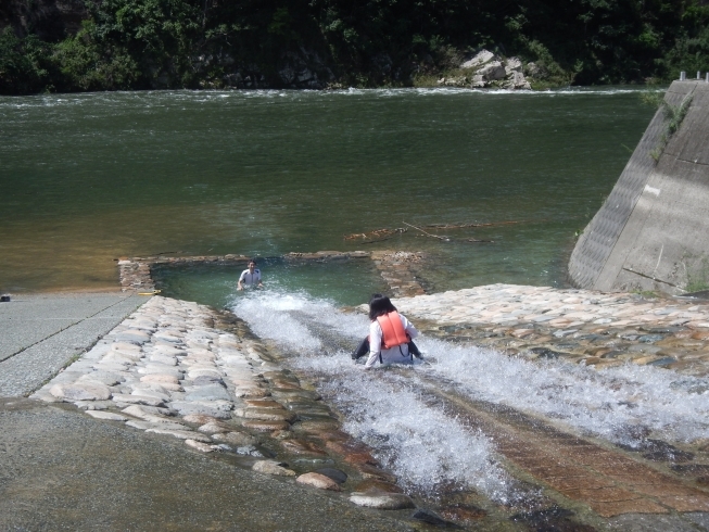 「水のすべり台、復旧しました」