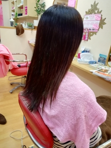 「ツルツルサラサラヘアに」