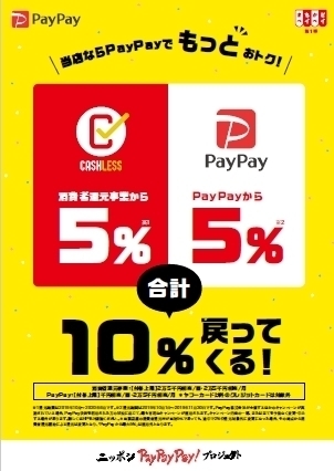 「10月25日はＳカード＆PayPayで最大２０％還元！！～おしゃれ屋でお買い物しよう！！～」