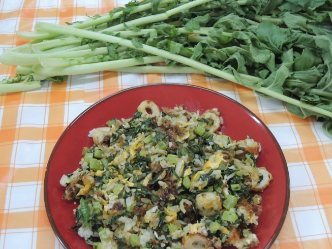 「大根葉の炒飯」