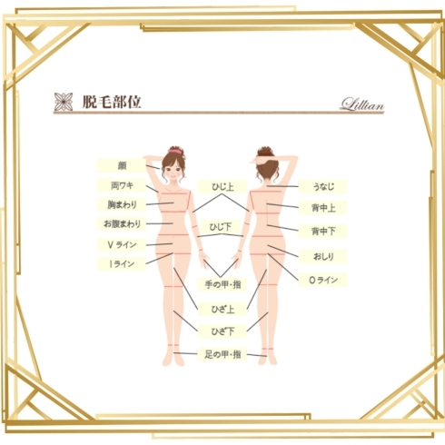 「脱毛範囲が広い❗️」