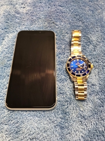 iphone10とロレックスの腕時計のコーティング「　i phone 11発売に伴い　キャンペーン延長。[八千代中央駅徒歩８分、車、スマホ、ガラスコーティング専門店]メインストリート 　施工のお客様　iphone　　」
