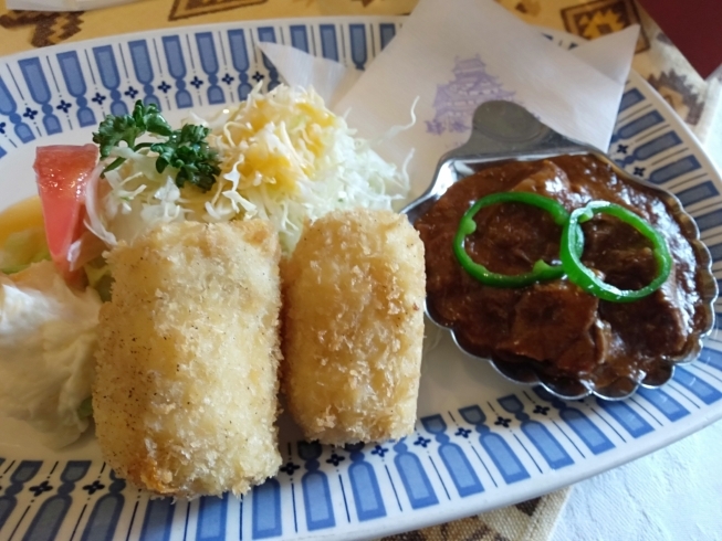 どちらもとろける美味しさです。「近場で食の探訪☆松江☆洋食編」