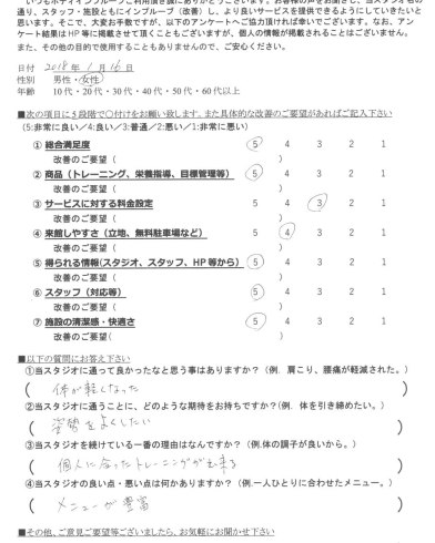 「お客様の声 姿勢改善/30代女性【本八幡・市川で体験できるパーソナルトレーニングジム】」