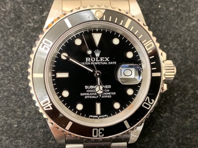 ロレックス　サブマリーナ　高価買取　保証書なしＯＫ「ロレックス ROLEX サブマリーナ  168000 メンズ腕時計　お買取りさせて頂きました。 　　貴金属、バッグ、時計、切手、ビール券　お売り下さい」