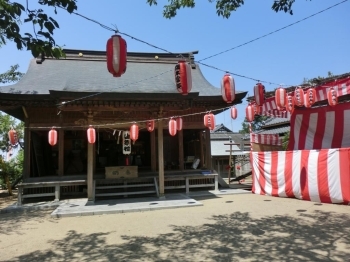 橋門の夏祭り（八坂神社）
