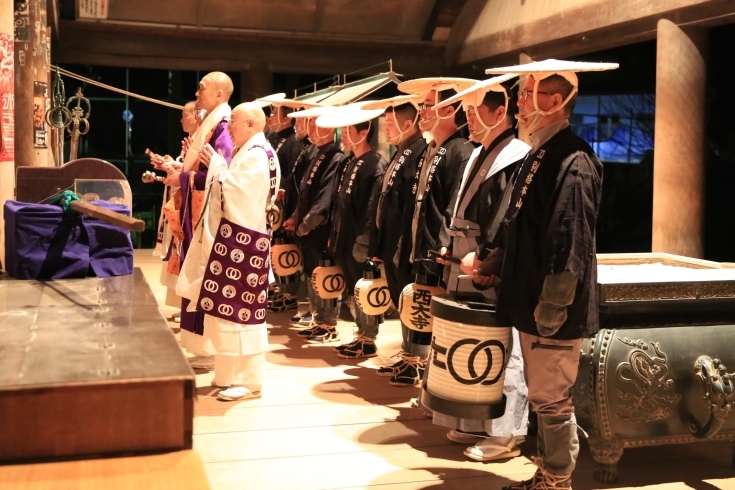 出発前のご祈祷「令和2年1月30日午前0時『宝木取り』」