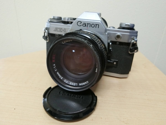 Canon・AE-1一眼レフ・フィルムカメラ「Canon・AE-1お買取させて頂きました。カメラ・カメラレンズのお買取は・・・　　　買取専門店大吉　佐世保店へお任せ下さい！」