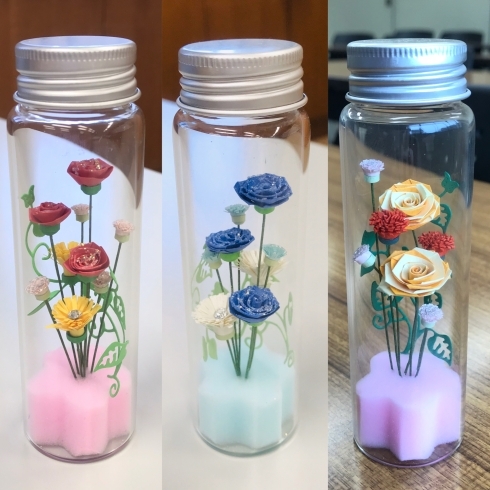 生徒さん作品「Into the bottle」「くるりんちょメンバー作品」