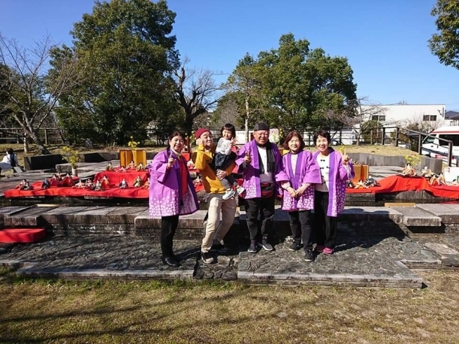 「雛の里八女ぼんぼり祭願い雛イベント琉球舞団黒琉(^○^)‼️。」