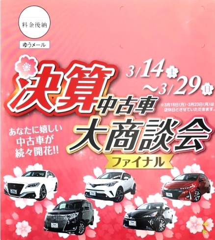 「決算中古車大商談会」