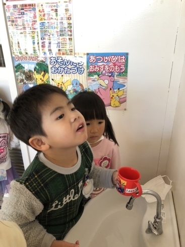 うがいもきちんとするよ！「幼稚園，学校再開にあたっての新型コロナウイルス対策とお願い」