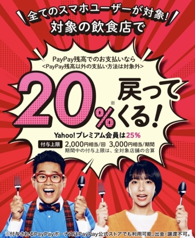 paypay20%還元！「paypay使ってますか？？」