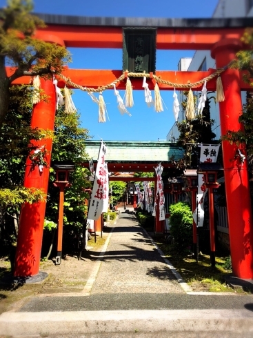 朱色の鳥居から覗く風景は圧巻！「大垣市本町にある貴船神社に行ってみよう！」