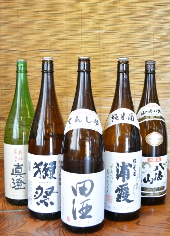 こだわりの日本酒　1合650円より「大衆割烹 丸福」