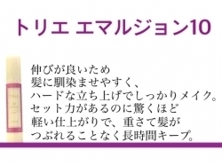 「【商品】トリエ エマルジョン１０｜ヘアーメイク　カラーズ」