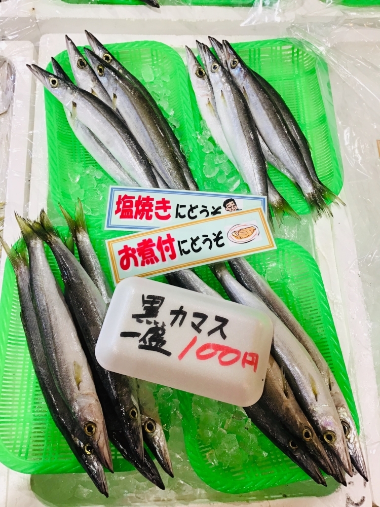 西海物産館 魚魚市場のおすすめ商品は 赤カマスと黒カマス です 魚魚の宿のニュース まいぷれ 佐世保