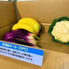 福島の新鮮な野菜や果物の輸送に最適な「防湿段ボール」を製造しています。