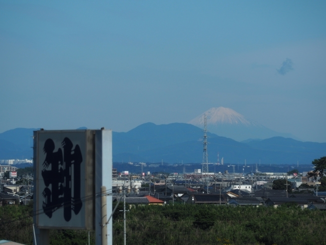「会社から富士山見えました♪」
