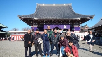 毎年正月には七福神巡り。写真は池上本門寺。