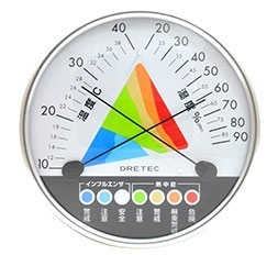 イメージ「熱中症・インフルエンザ警告温湿度計　Ｏ-３１１」
