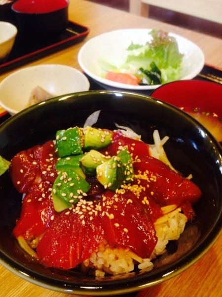 カツオとアボカドのユッケ丼　800円（税込）<br><br>