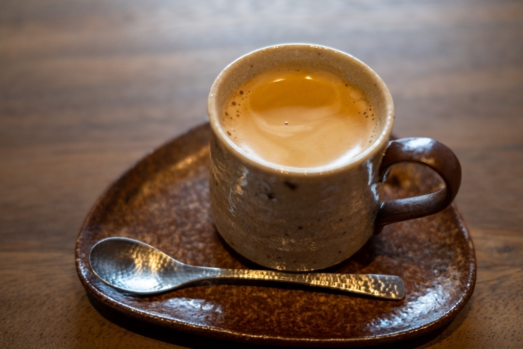 竹炭焙煎コーヒー（Hot）「穴場。池田町で竹炭焙煎のコーヒーがおいしく飲めるお店があります」