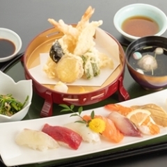 寿司天ぷら膳（お吸い物付）
