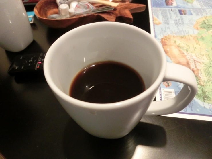 実際に、ハワイのコーヒーを頂きました！独特な香りと味でした！