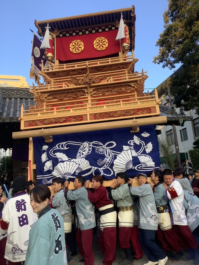 2023年10月16日撮影|伊曽乃神社祭礼・御殿前