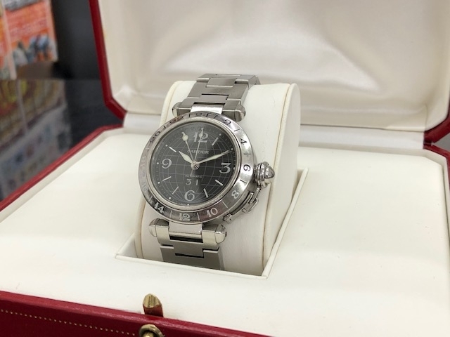 「大黒屋 瑞江店 カルティエ Cartier パシャC メリディアン GMT  腕時計 をお買取させて頂きました。　　瑞江　篠崎　一之江　船堀」