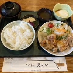 『鳥せい本店』でサクッとジューシーな唐揚げランチ【伏見桃山】
