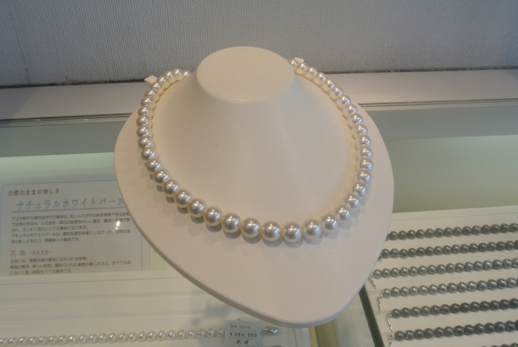 8.5㎜～9.0㎜。大珠・高品質のネックレス。「真珠のこと…。その１」