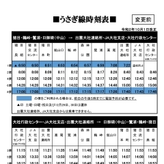 路線バス うさぎ線の新規停留所設置に伴う経路変更につきまして