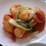本格的な中華料理「海老の甘酢炒め」