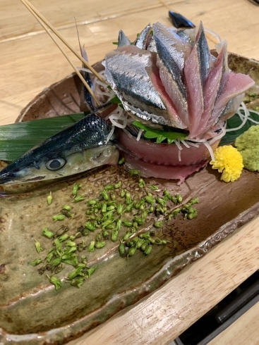 秋刀魚のお刺身「秋刀魚のお刺身」