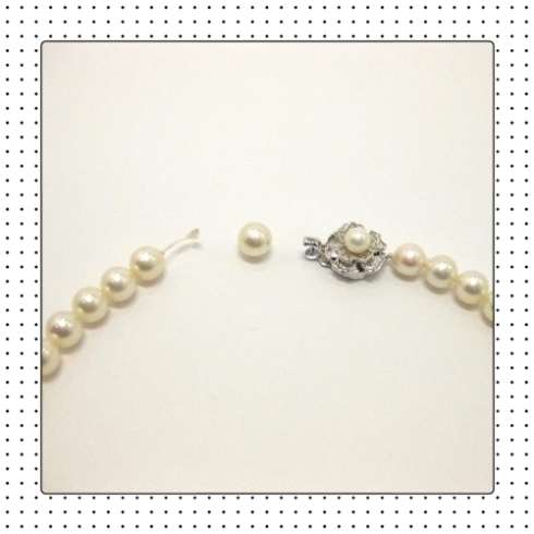 パールネックレスの切れ修理いたします！「恒例『真珠ネックレス修理月間』10/2～31」