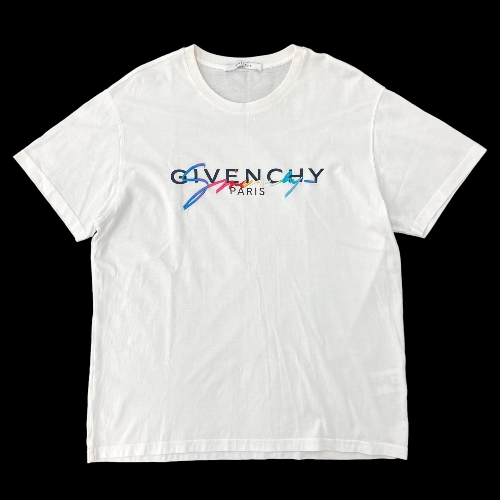 高価買取】【GIVENCHY】ジバンシー Rainbow Logo Signature Tee