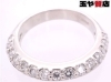 ポンテヴェキオ 美品 ダイヤ0.37ct デザイン リング 9号 pt900 プラチナ-