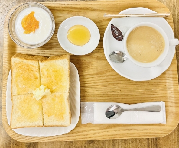 「トーストセット【中の島駅すぐのカフェ☆コスパ最高】」